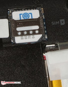 SIM-kortplatsen är för Micro-SIM-kort.
