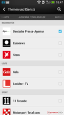 HTC Sense 5 UI: BlinkFeed inställningar