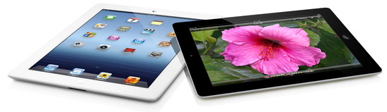 Apple iPad 3 - svart och vit