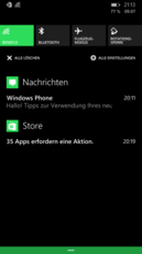 Meddelandecentralen är en av de viktigaste nya funktionerna i Windows Phone