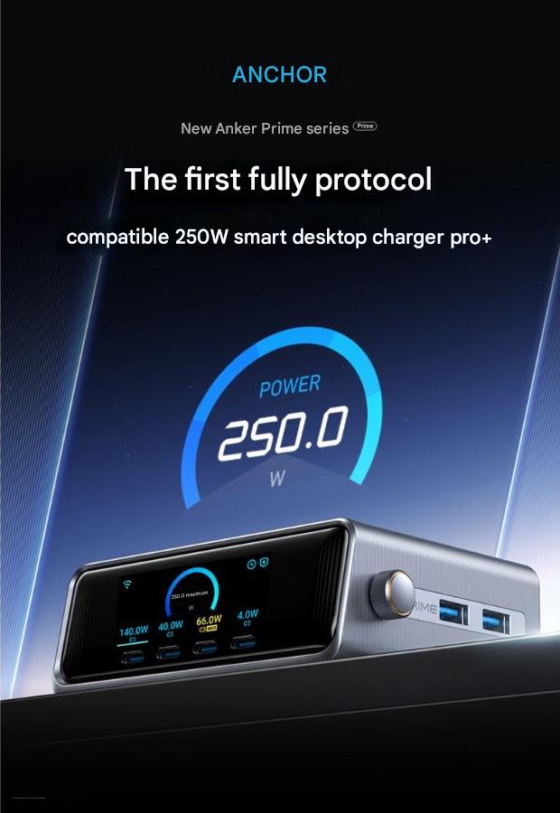 Anker 250W smart stationär laddare Pro+