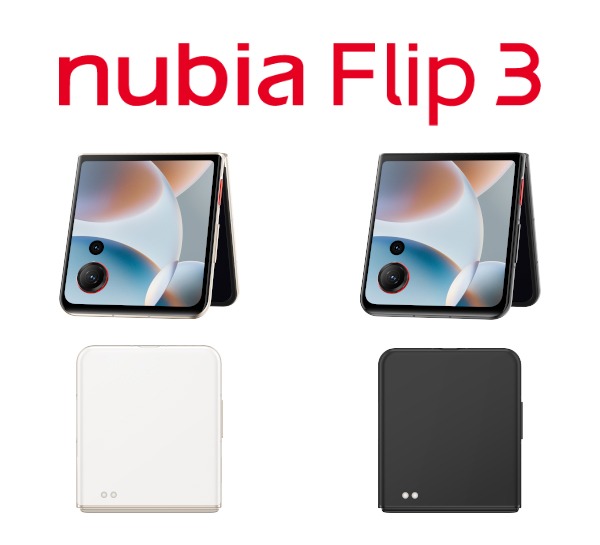 Nubia Flip 3 har en större skärm än sina föregångare. (Bildkälla: Evan Blass)