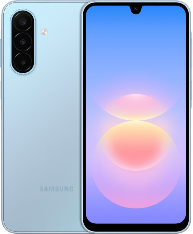 Samsung Galaxy A18 i blått