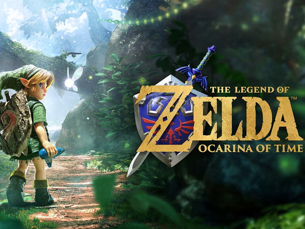 Officiell reklambild för nyversionen av The Legend of Zelda: Ocarina of Time.