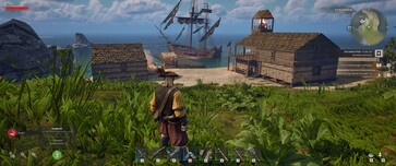 På bilden: En bas i Windrose. Piratskeppet ligger för ankar.