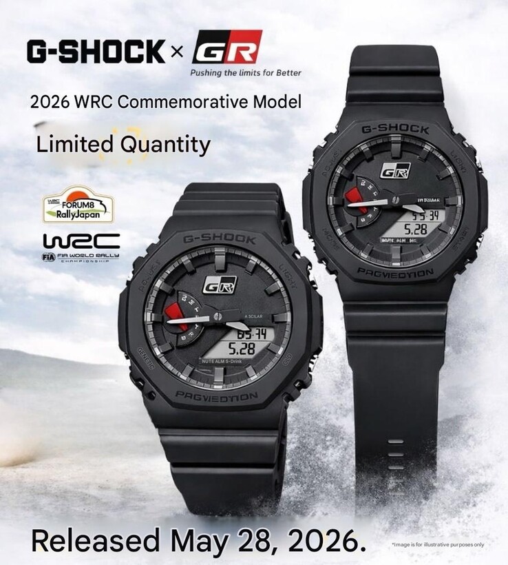 En affisch för Casio G-Shock x GR GA-2100-klockan (maskinöversatt)