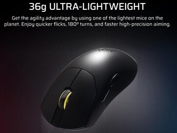 Corsair Sabre V2 Pro Ultralight gaming mouse viktuppgifter. (Bildkälla: Corsair)