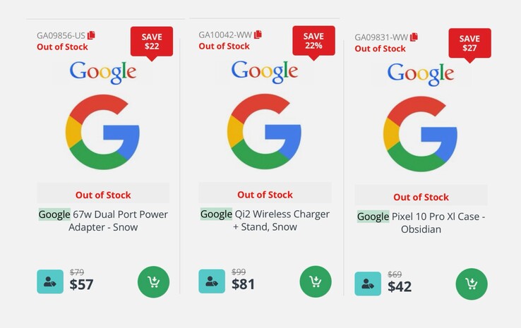 En kanadensisk onlinebutik har redan listat tillbehör till Google Pixel 10. (Bildkälla: DirectDial)