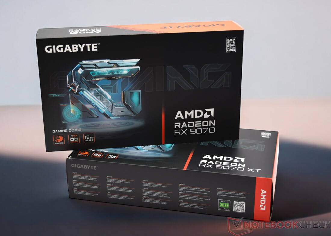 Gigabyte Radeon RX 9070 XT Gaming OC och Gigabyte Radeon RX 9070 Gaming OC