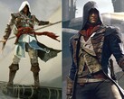 Edward Kenway från Assassin's Creed Black Flag och Arno Dorian från Assassin's Creed Unity visas sida vid sida.