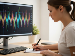 En bild som visar hur den diagnostiska smarta pennan fungerar (Bildkälla: AI-genererad bild)