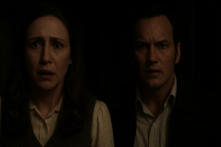 Vera Farmiga och Patrick Wilson i The Conjuring: Last Rites (Bildkälla: Polygon)