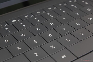 Bakgrundsbelyst tangentbord med 0,8 mm rörelse