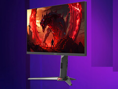 Nitro XV270X körs med 72 Hz i 5K-läget. På bilden: en kampanjbild av gamingskärmen. (Bildkälla: Acer)