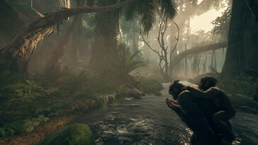 En bild som visar en skog i Ancestors: Människans odyssé.