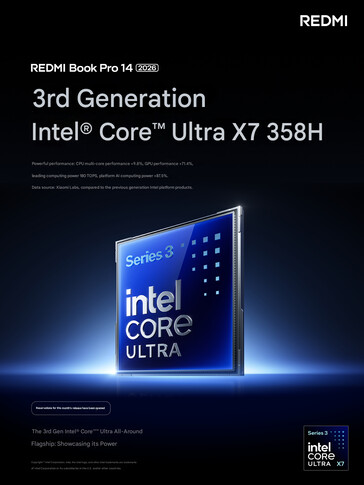 Intel Core Ultra X7 358H-konfiguration bekräftad för båda bärbara datorerna (maskinöversatt)