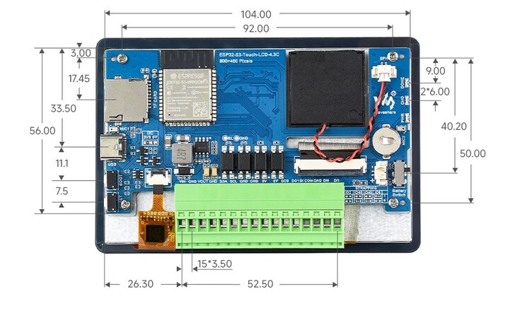 ESP32-S3 kan anslutas till andra enheter