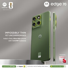 Motorola Edge 70 i bronsgrön färgskala (Bildkälla: Motorola)