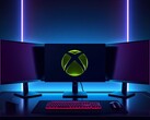Xbox Mode visas i en spelinstallation med flera skärmar