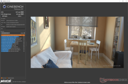 Cinebench R20:s flerkärniga prestanda sjunker avsevärt på batteriet