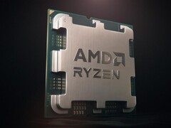 En chip shot-rendering av hur en modern AM5-baserad AMD Ryzen CPU ser ut