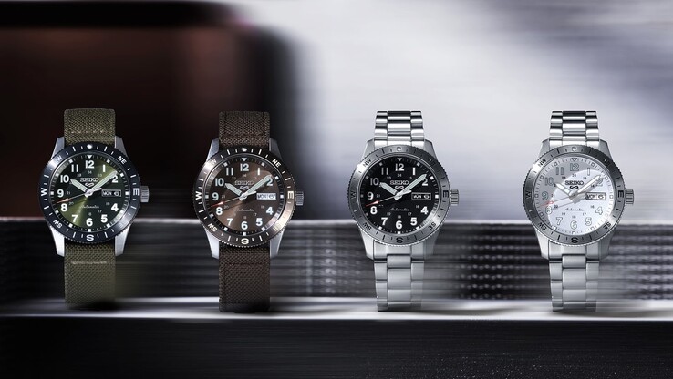Seiko Sports 5 Field Series (Från vänster: HDB008, HDB009, HDB006, HDB007)