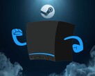 En Steam Machine som visas i röken