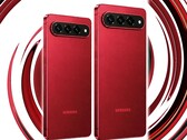 Den helt nya Galaxy S27 Pro-modellen kommer att ha en 6,47-tums skärm. Rendering gjord av ett fan på bilden.