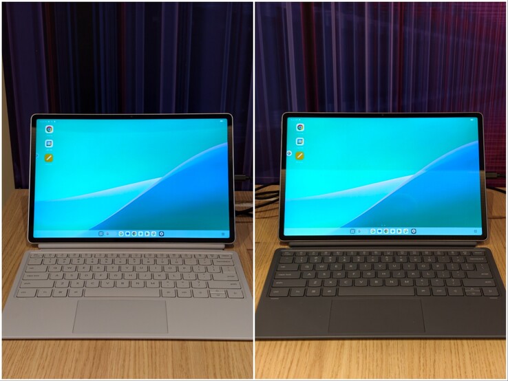 Lenovo Idea Tab Pro Gen 2 i färgerna Luna Grey och Cloud Grey.