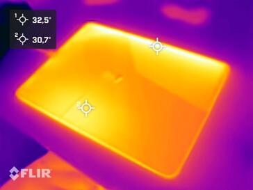 Den glasade fronten är svår att bedöma med hjälp av en infraröd värmekarta