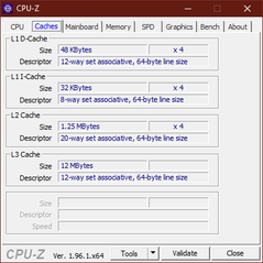 CPU-Z Cache