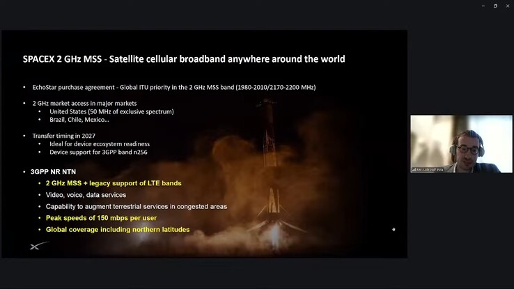 SpaceX planerar 5G-telefontjänster med hastigheter på upp till 150 Mbps per användare.