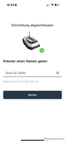 Namnge robotgräsklipparen