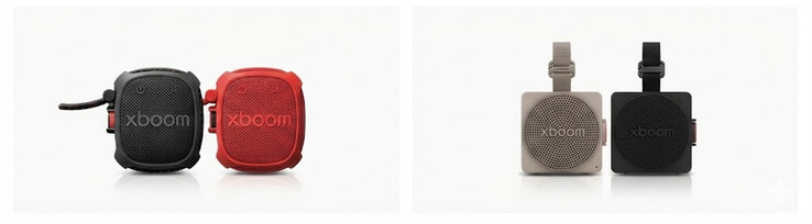 På bilden: LG Xboom Mini (höger) och Xboom Rock (vänster). Bildkälla: LG