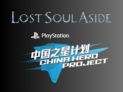 Logotyper för Lost Soul Aside och PlayStation China Hero Project visas (Bildkälla: Sony PlayStation YouTube med redigeringar)