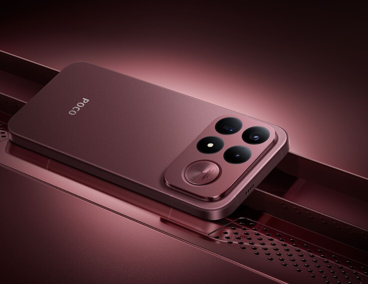 POCO F9 Ultra i färgen Dark Cherry.