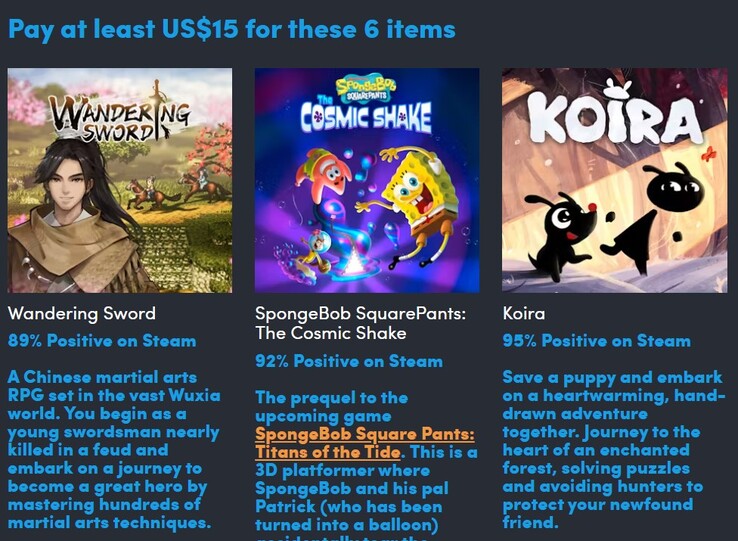 Den andra nivån lägger till dessa 3 spel i mixen (Bildkälla: Humble Bundle)