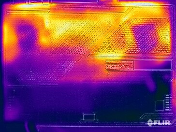 Spänningsprovning av yttemperaturer (botten)