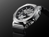 En närbild av Casio G-Shock x Mandalorian-samarbetets urtavla.