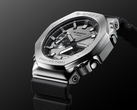 En närbild av Casio G-Shock x Mandalorian-samarbetets urtavla.