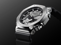 En närbild av Casio G-Shock x Mandalorian-samarbetets urtavla.