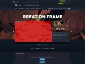 Butiksfronten för ”Great On Frame” på Steam