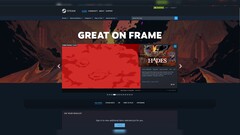 Butiksfronten för ”Great On Frame” på Steam
