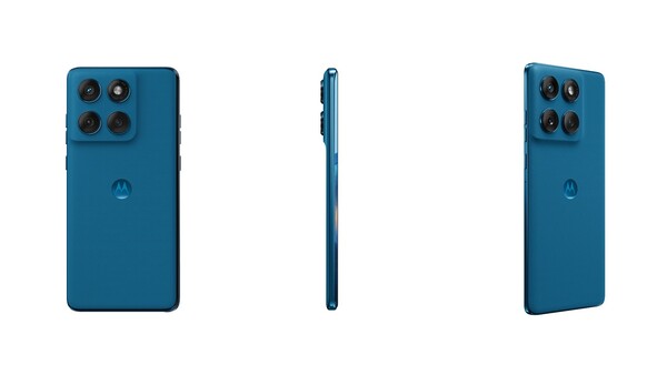 Den nya Pantone Mykonos Blue Motorola Edge 6 Fusion är exklusiv för Indien. (Bildkälla: Motorola)