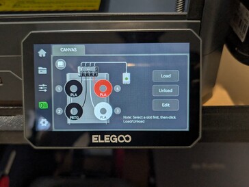Canvas UI på pekskärmen på Centauri Carbon 2.