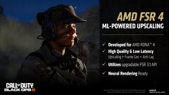 AMD FSR 4 använder sig av RDNA 4:s FP8-egenskaper för uppskalning och bildgenerering. (Bildkälla: AMD)