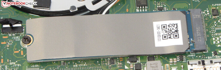 En NVMe SSD fungerar som systemenhet.