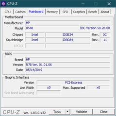 CPU-Z Moderkort