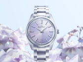 Grand Seiko SBGW323 har en mjuk och vacker lila Mt. Iwate-mönstrad urtavla inspirerad av kiri-blomman (Bildkälla: Grand Seiko)