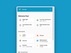 Home Assistant 2026.1 medför förändringar för Home-instrumentpanelen på mobilen (bilden). (Bildkälla: Home Assistant, redigerad)